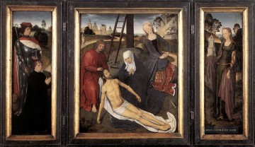 Triptychon von Adriaan Reins 1480 Niederländische Hans Memling Ölgemälde